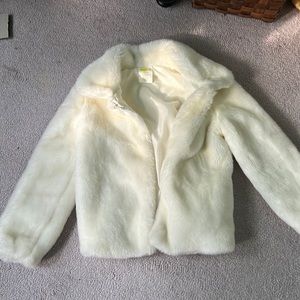 Crazy 8 White Fur Coat